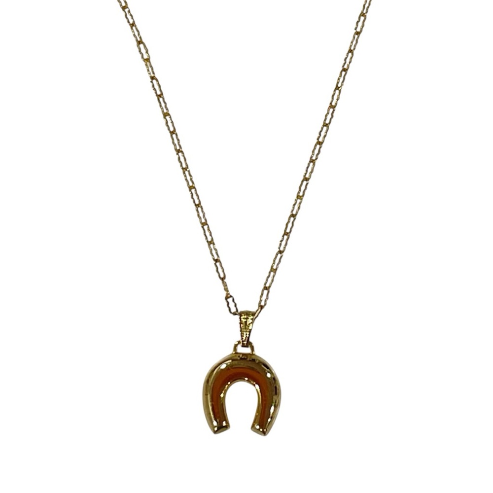 Vintage Monettes by Monet 1958 Gold Tone Horseshoe Necklace